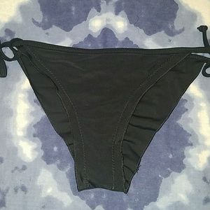 Surf Style black Brazilian bikini bottom